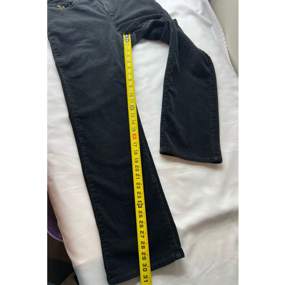 Vintage AMERICAN LIVING By Ralph Lauren Corduroy Black Classic Straight Pants 8 - Picture 11 of 11